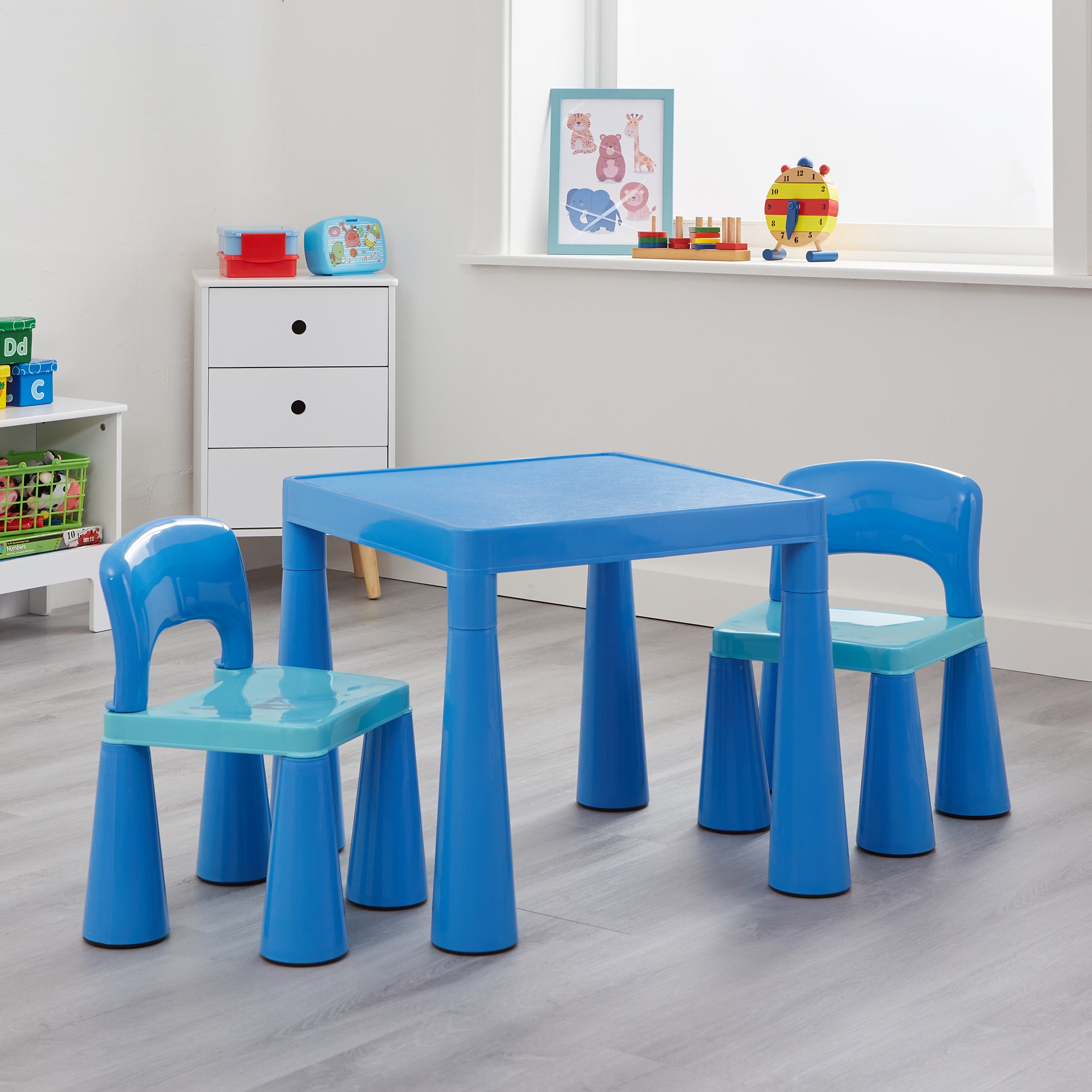 Plastic table and chairs toddlers hotsell