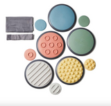 Autism-Friendly 10PC Montessori Gonge Tactile Discs | Nordic Range | Pastels | 2-99 years