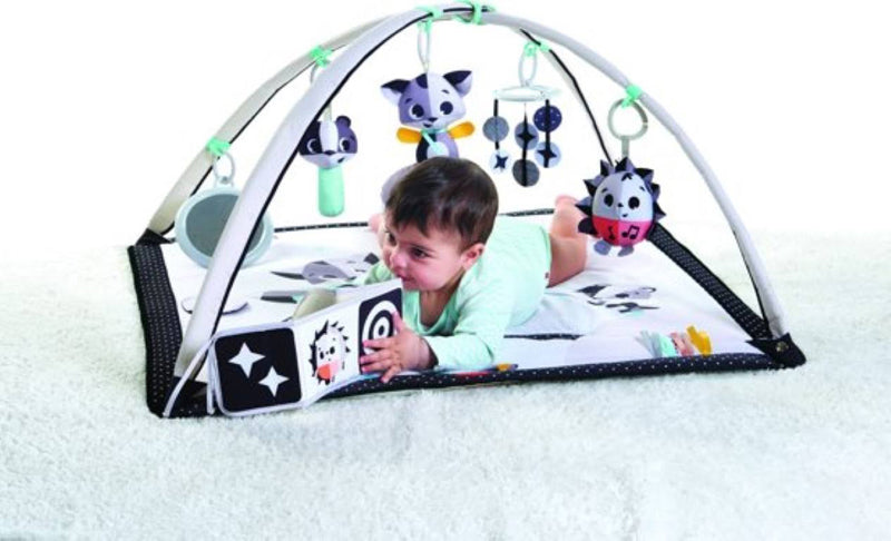 Black and white baby play gym deals