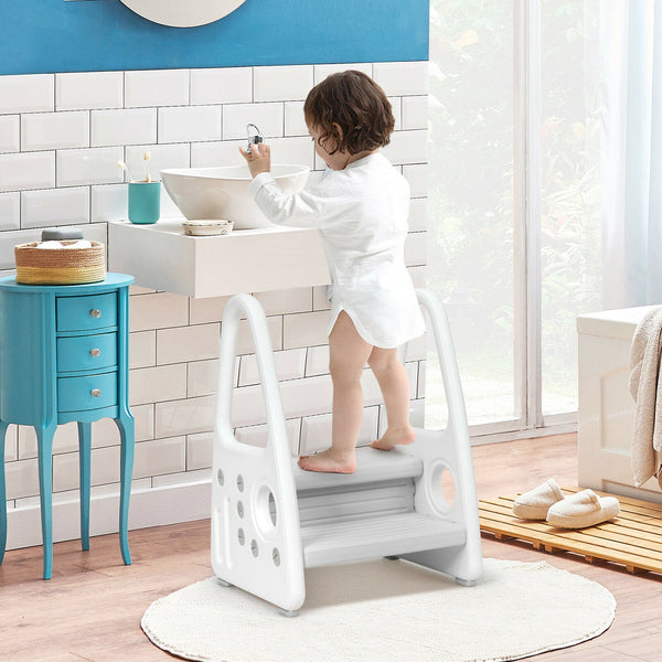 Grey step deals stool