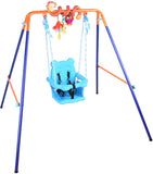 Folding Toddler Swing with Toy Bar | Indoor & Outdoor Folding Baby Swing | 6m - 3 years