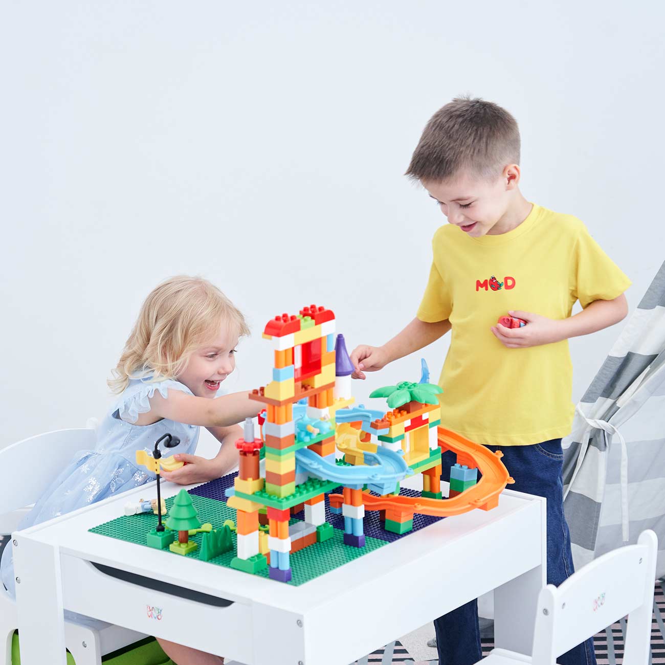 Lego wood table deals