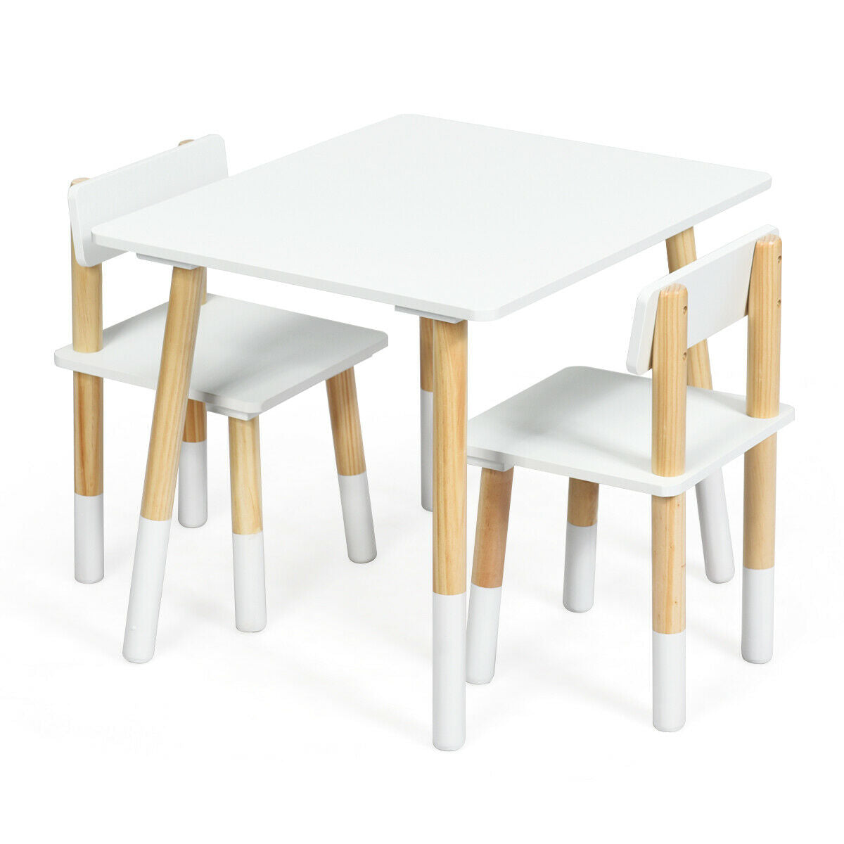 Pine childrens table and chairs on sale